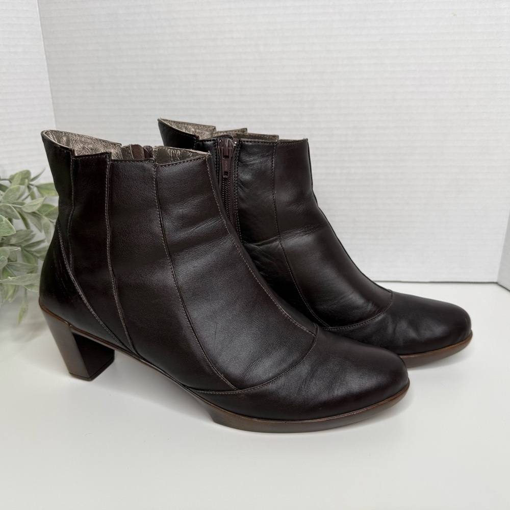 NAOT Gema Brown Leather Ankle Boots Women's EU Size 41 US 10 Streetwear Classic